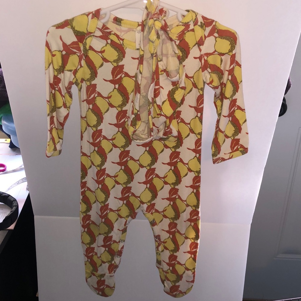 Kate Quinn Fall Lemons Footie and Bonnet
